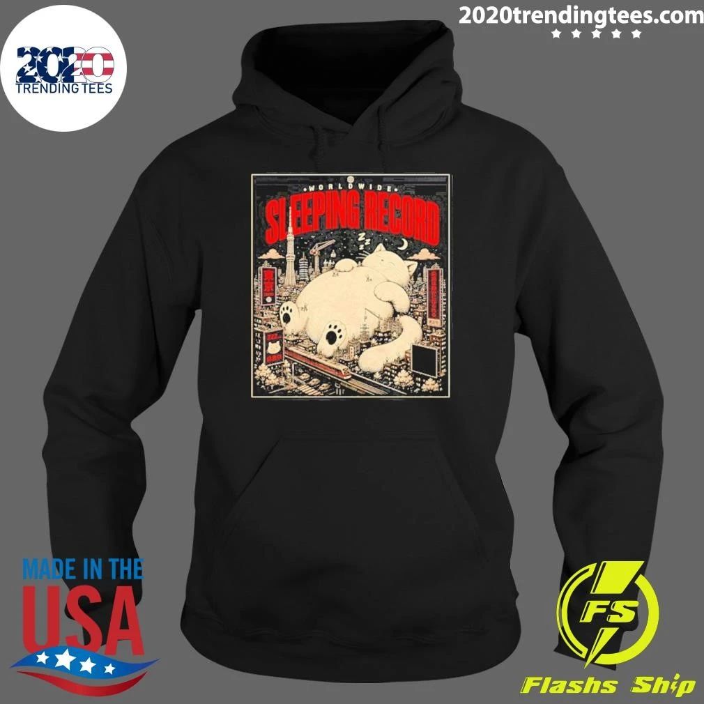 Worldwide Sleeping Record Tokyo Big Cat Shirt