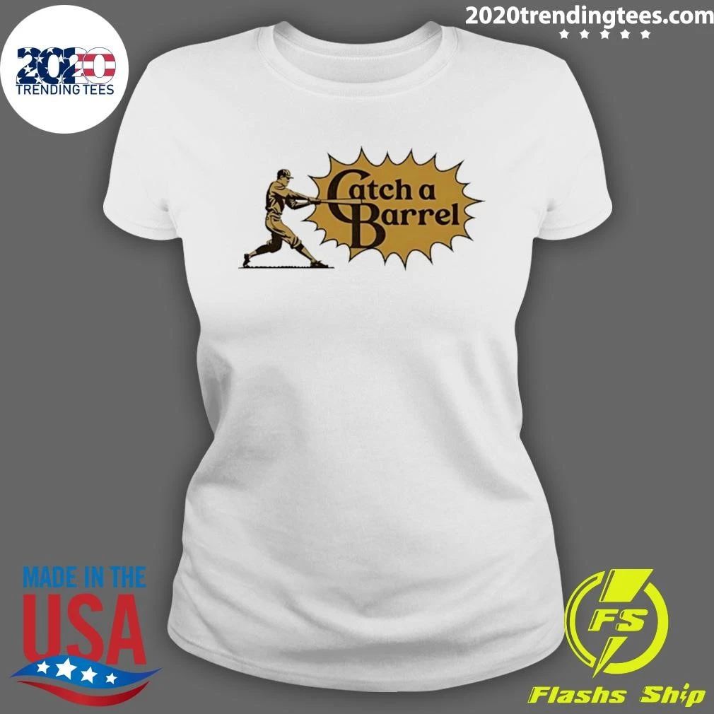 Catch a Barrel Baseball Slugger Swing Shirt