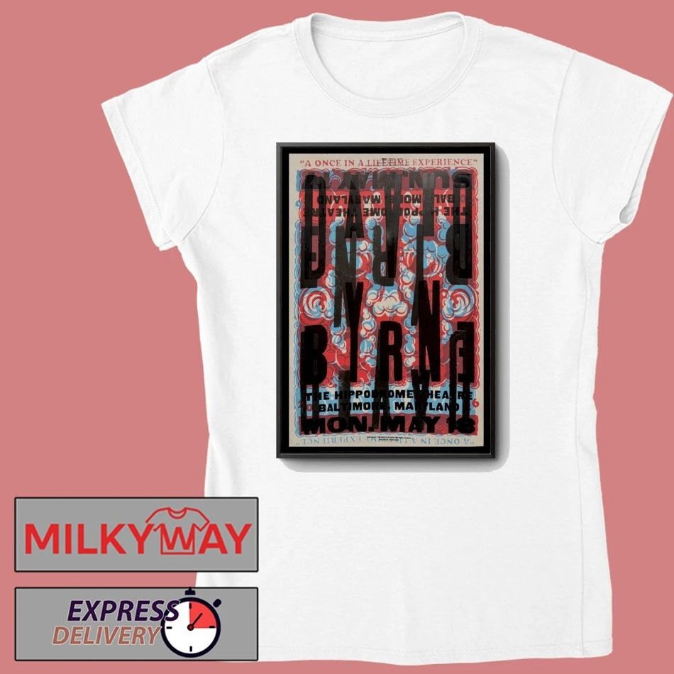LIMITED Poster DAVID BYRNE May 18 2026 Baltimore, Maryland shirt