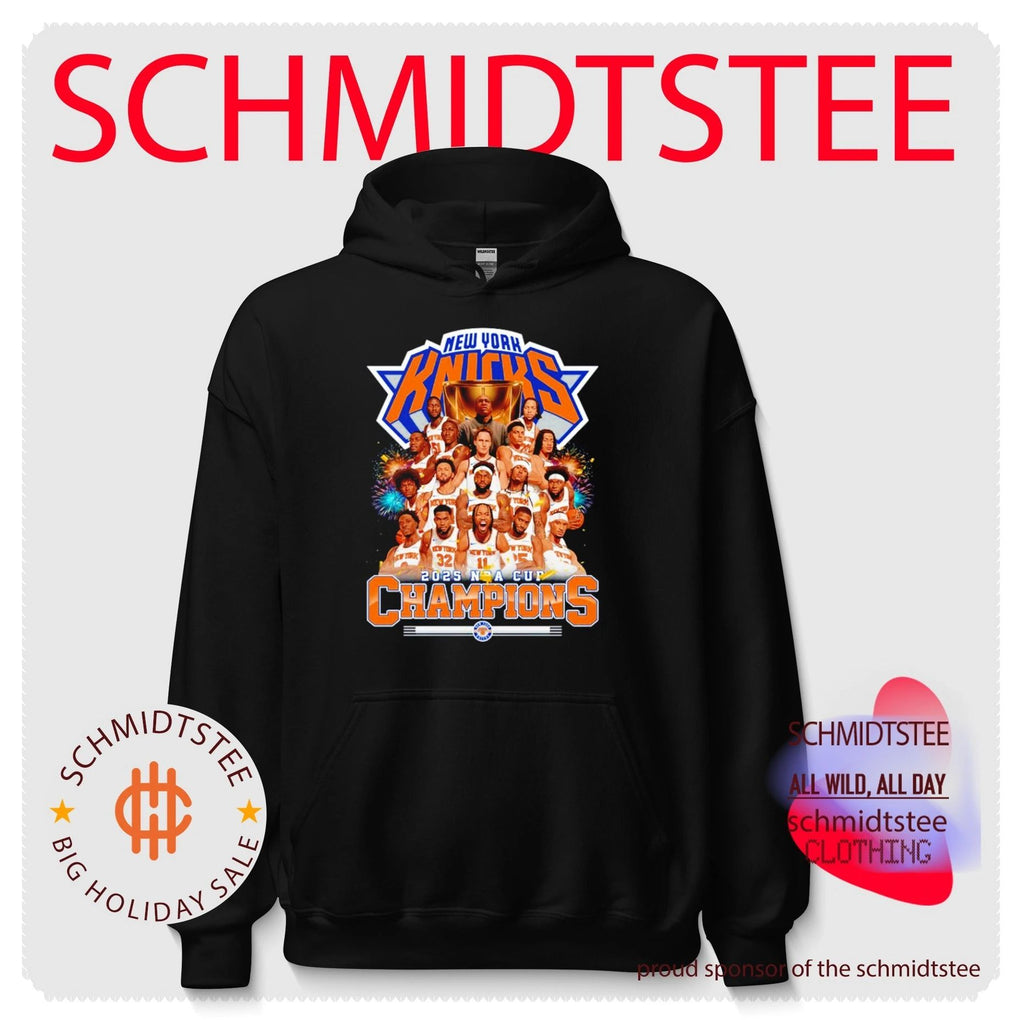 New York Knicks 2026 NBA Cup Champions all team caricature shirt