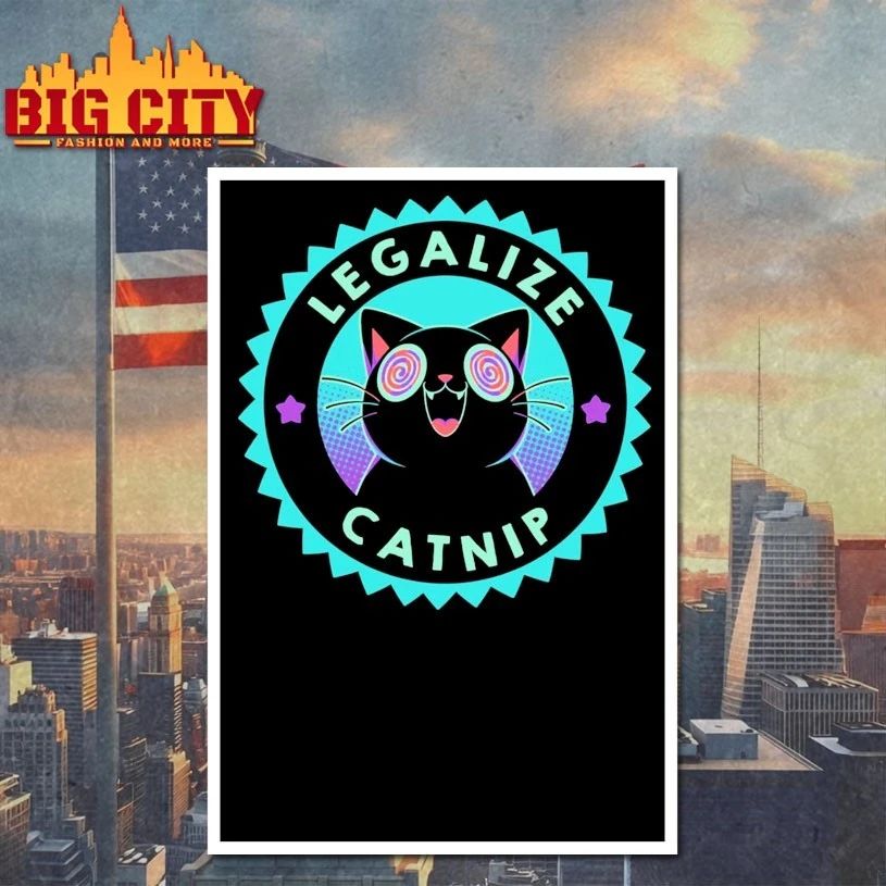 Legalize Catnip Psychedelic Kitten t-shirt
