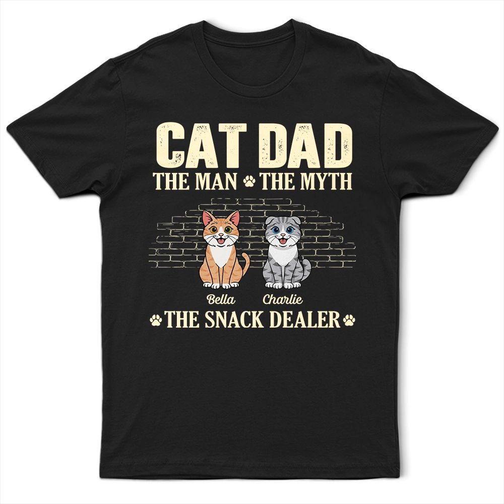 Retro Style The Man The Myth The Snack Dealer - Personalized T Shirt