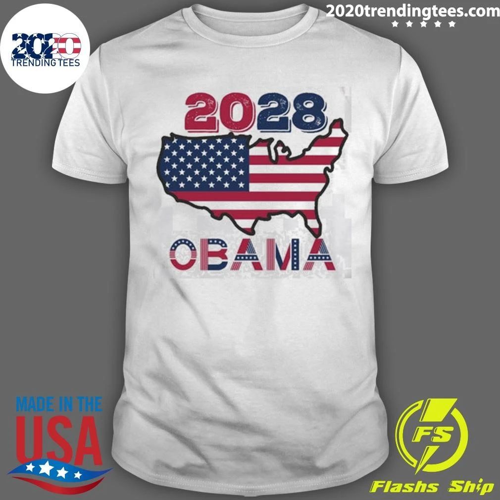 Barack Obama 2028 for President Election Tee Shirt