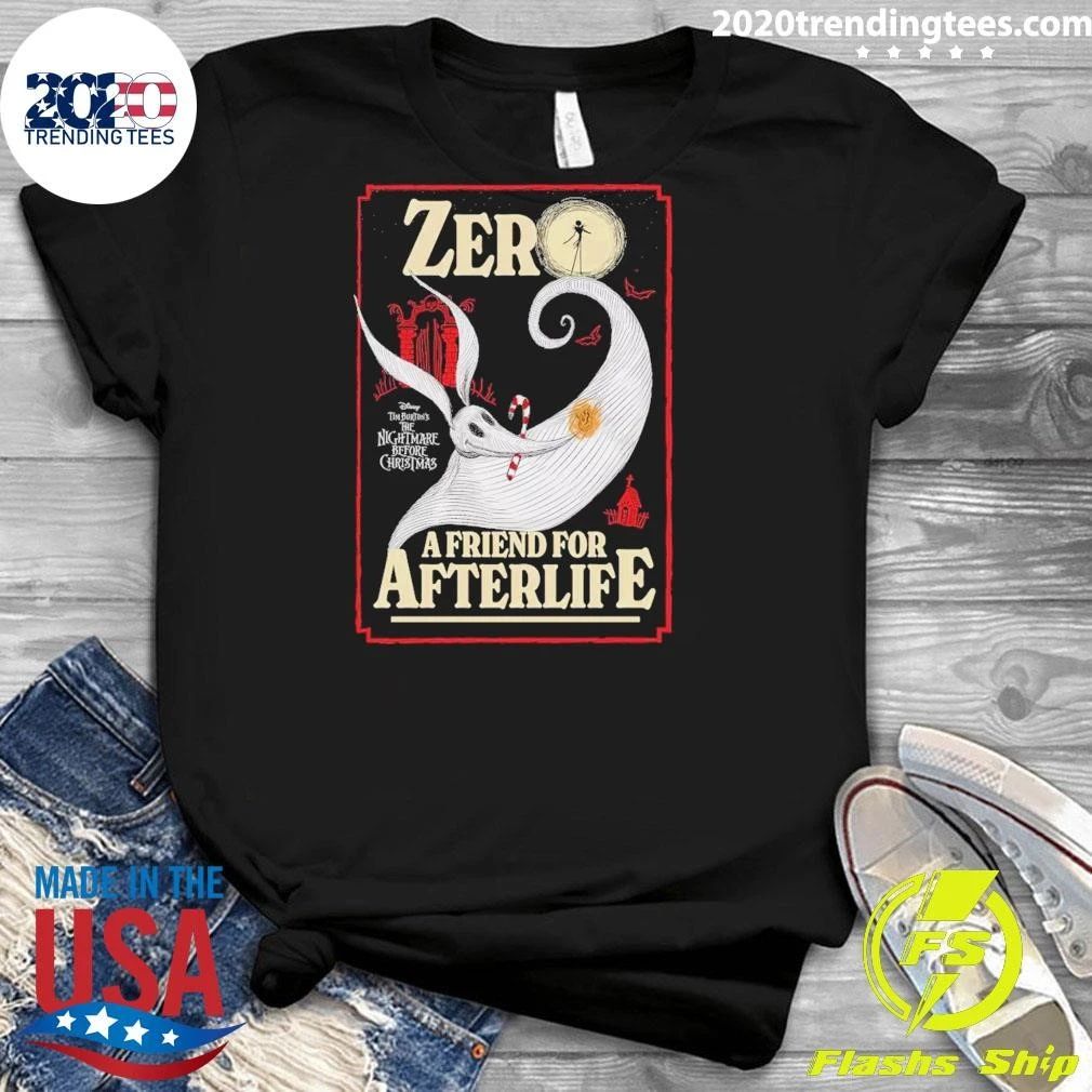 The Nightmare Before Christmas Juniors Womens Halloween A Friend For Life Zero Poster Shirt