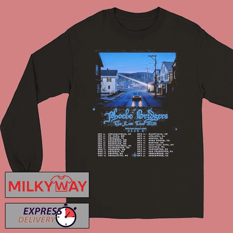 Phoebe Bridgers Sep & Oct ‘The Lost Tour’ 2026 Shirt