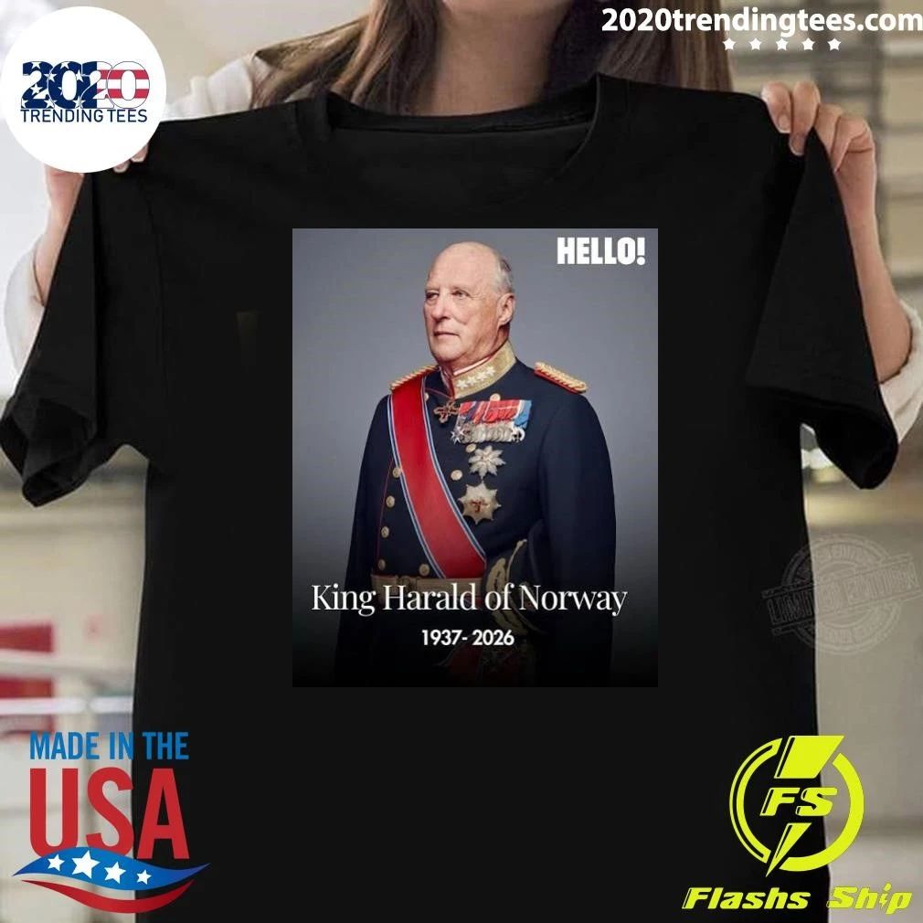 Rip King Harald Of Norway 1937-2026 Shirt