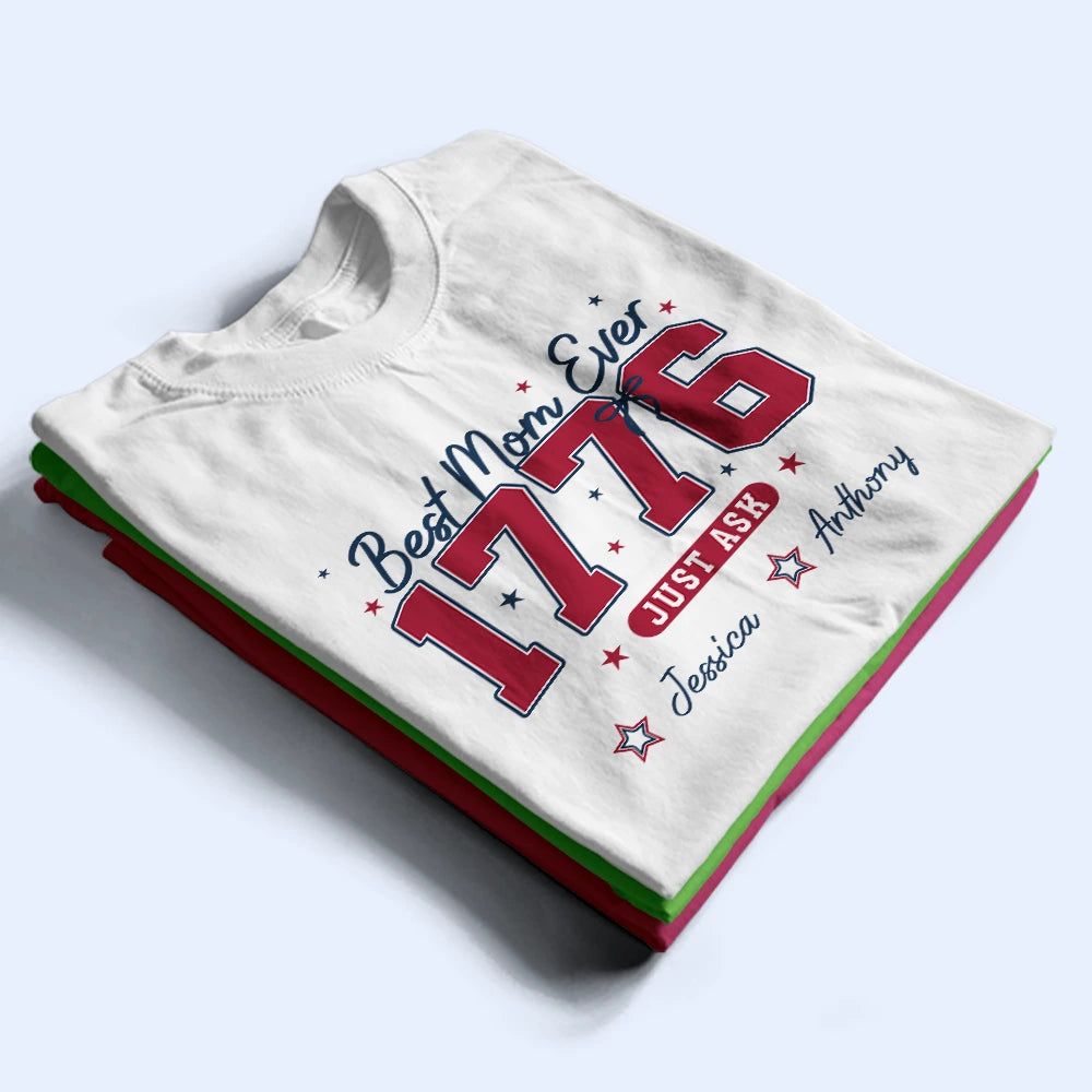Stars & Stripes #1 Mom - Personalized T Shirt