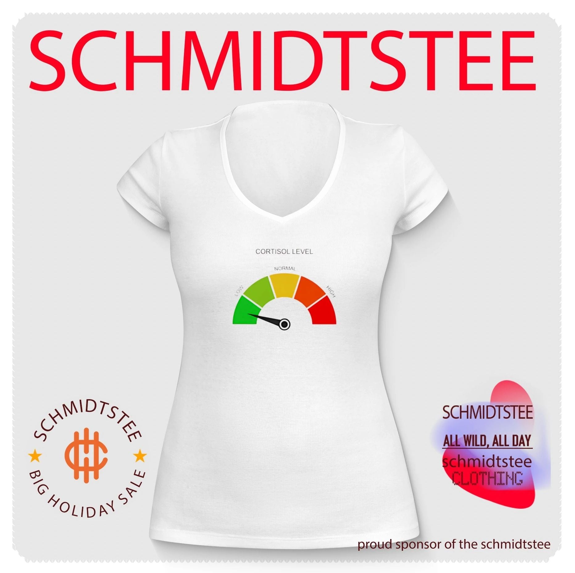 Low Cortisol Level low graphic shirt