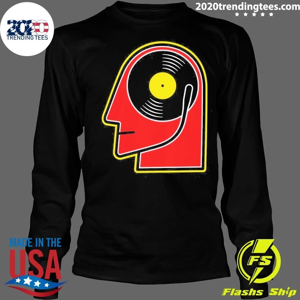 Vinyl Album Head Music Retro Shirt