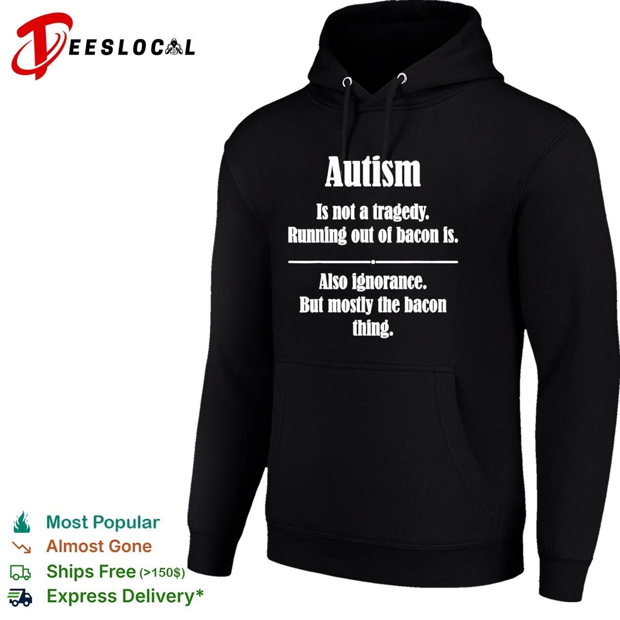 Autism Is Not a Tragedy Running Out of Bacon Is T-shirt