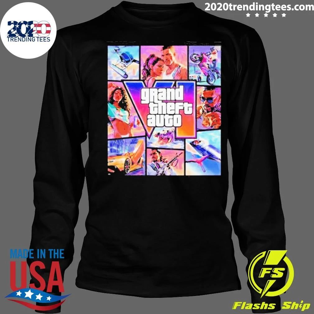 Gta 6 Vice City Stories Graphic Shirt