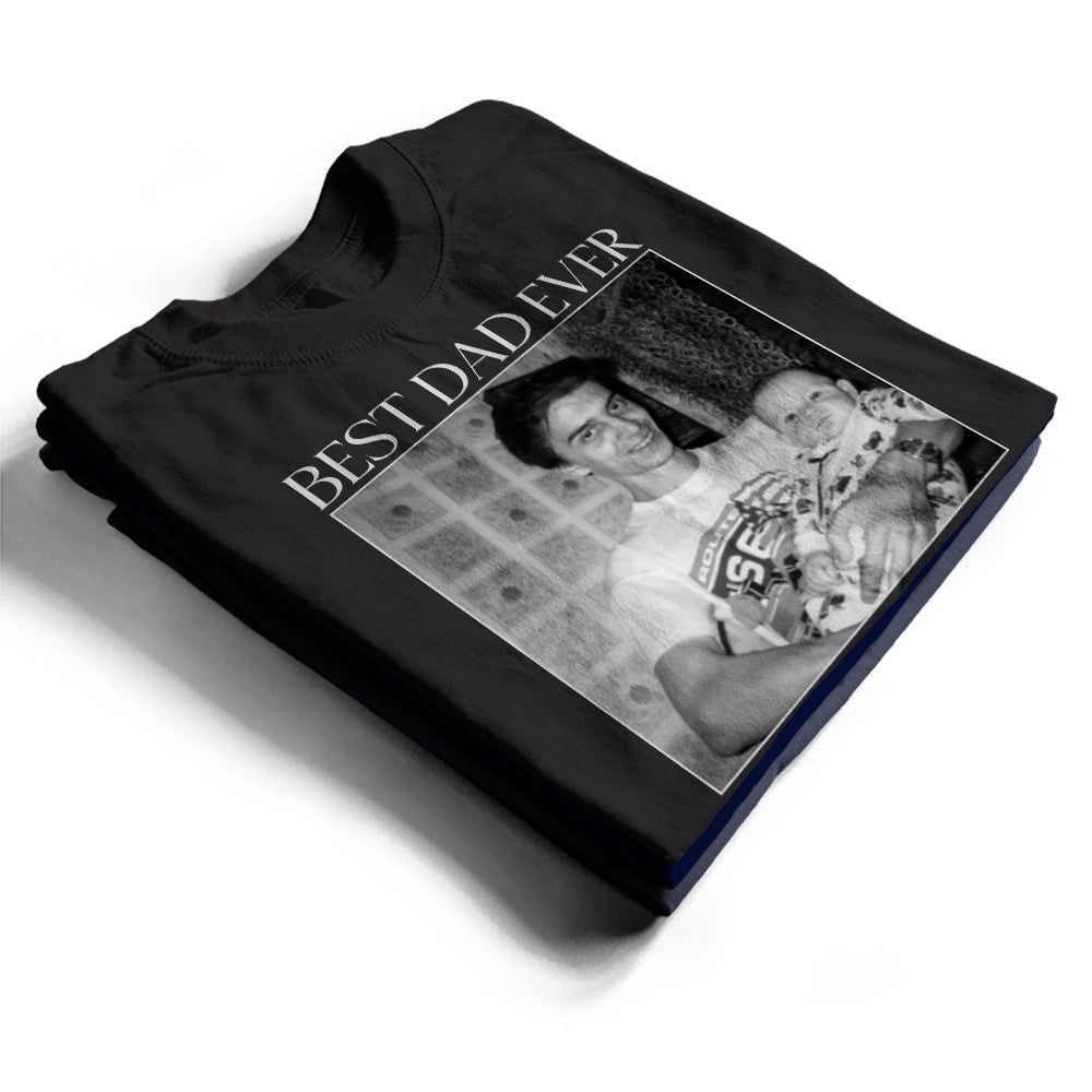 Custom Photo Best Dad Mom Ever Vintage - Personalized T Shirt