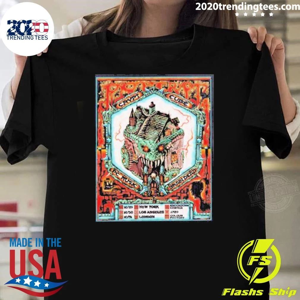 Pop Crypt Crypt Cube Pc Music Brain Dead 2026 Shirt