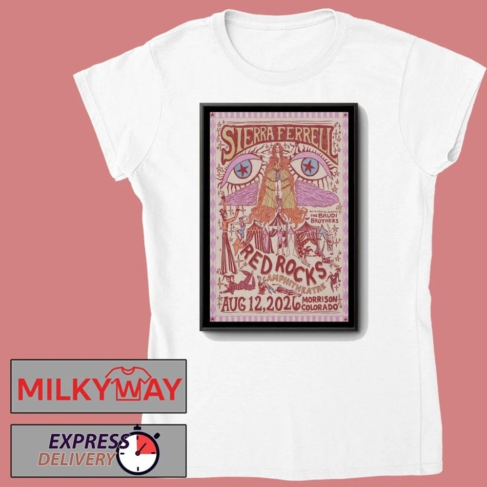 Sierra Ferrell Aug 12 2026 Red Rocks Amphitheatre in Morrison, Colorado Poster shirt