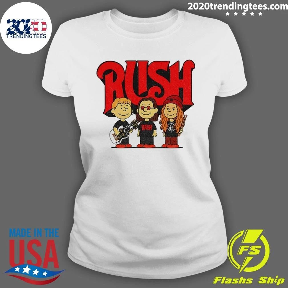 Rush With Anika Nilles Classic Logo Band Parody Shirt