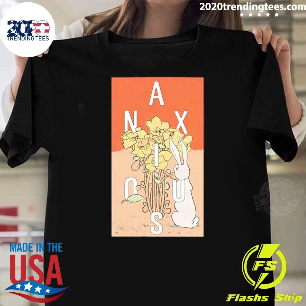 Anxious Merch Summer And Fall Tour 2026 Bouquet And Rabbit Shirt