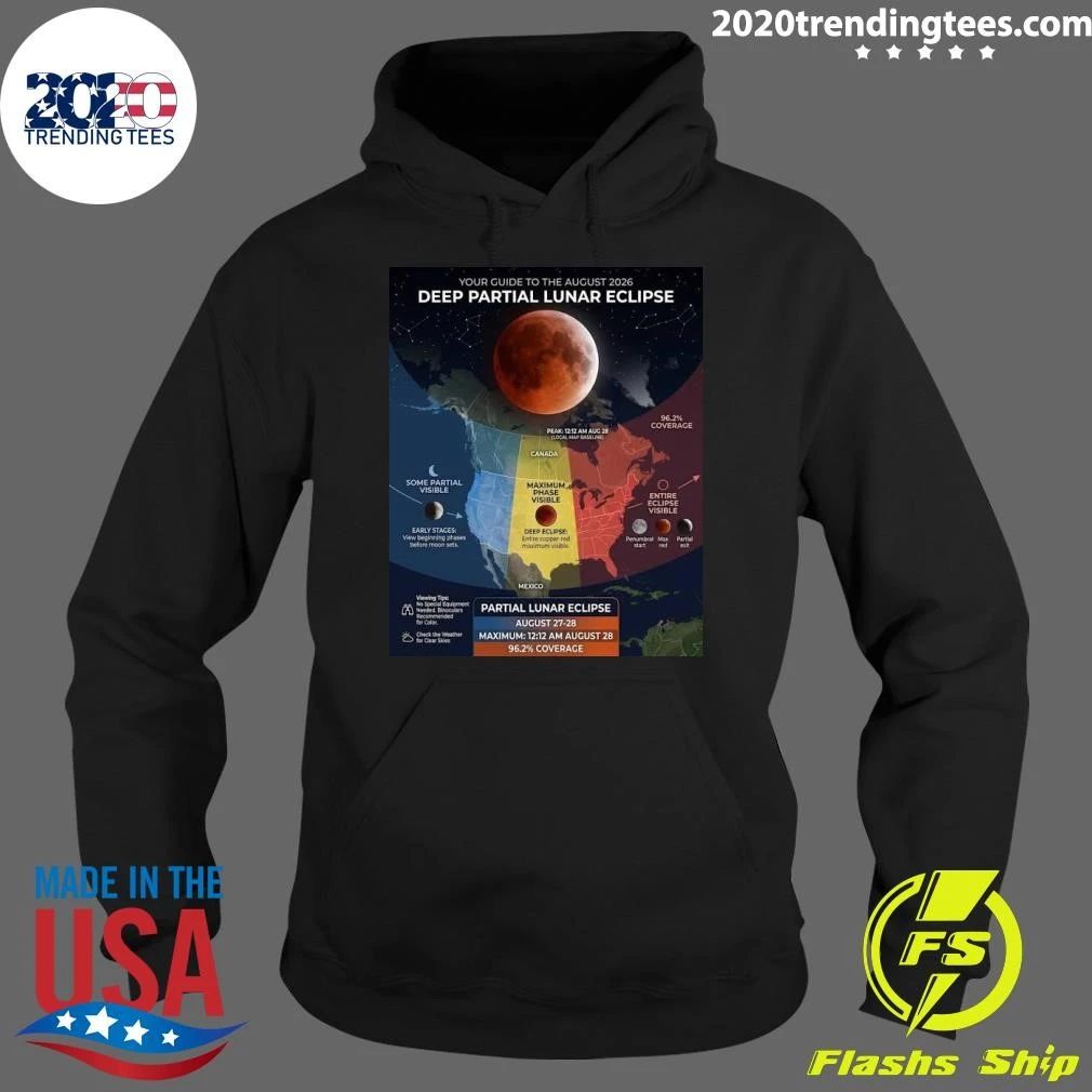 America Watches a Stunning Lunar Eclipse August 27–28, 2026 Shirt