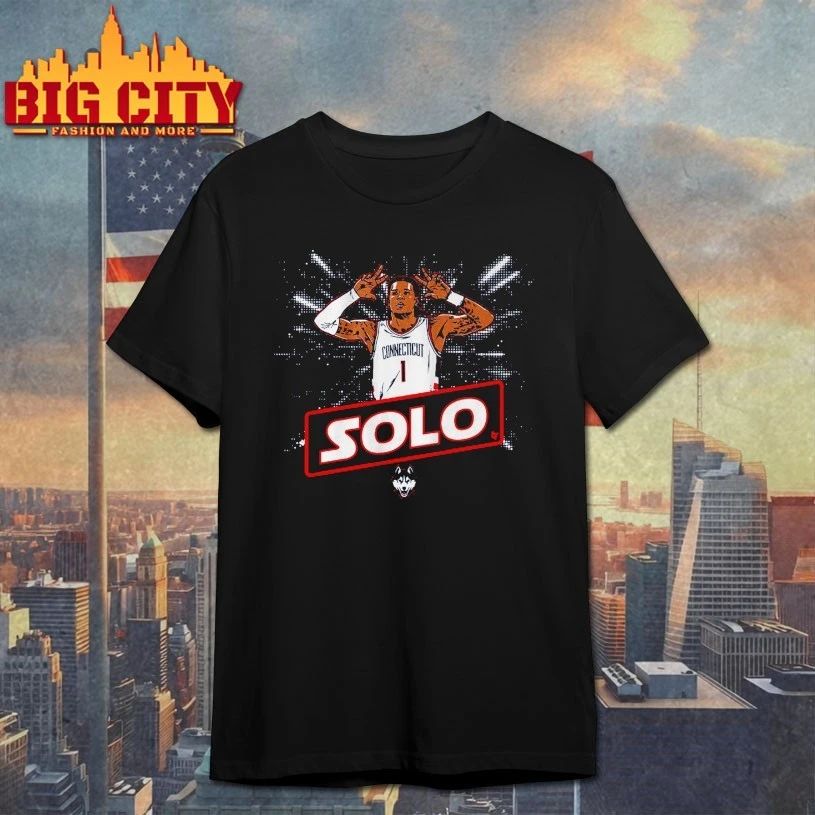 UConn Basketball Solo Ball Name Pose T-Shirt
