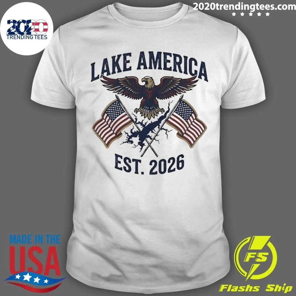 Lake America 2026 Eagle Usa Flag Shirt