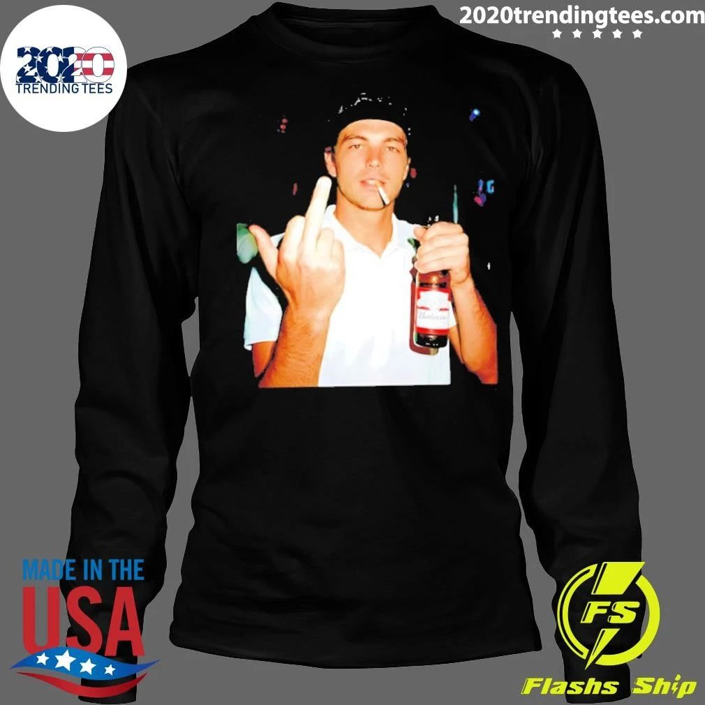Taylor Fritz Budweiser Cigarette Middle Finger Shirt