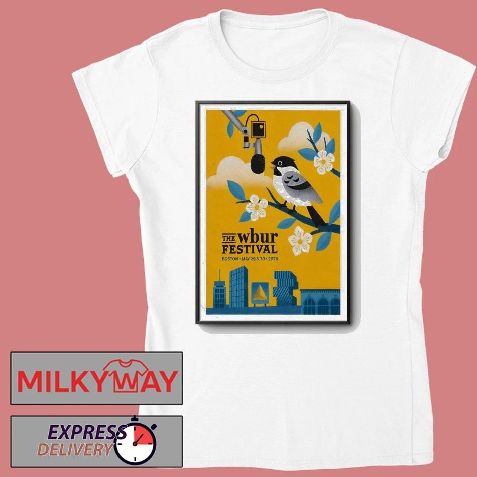 The Wbur Festival Boston MA May 29-30 2026 Poster shirt