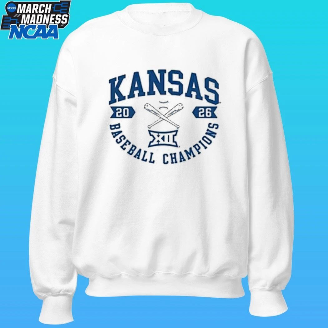 Kansas Jayhawks Summit Sportswear 2026 Big 12 Baseball Tournament Champions Shirt