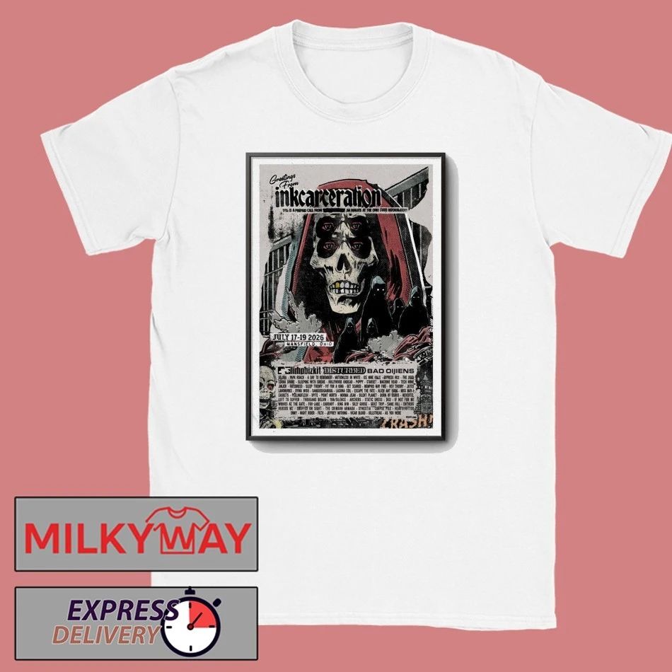 July 17-19 2026 Inkcarceration Festival Concert Mansfield OH Poster shirt