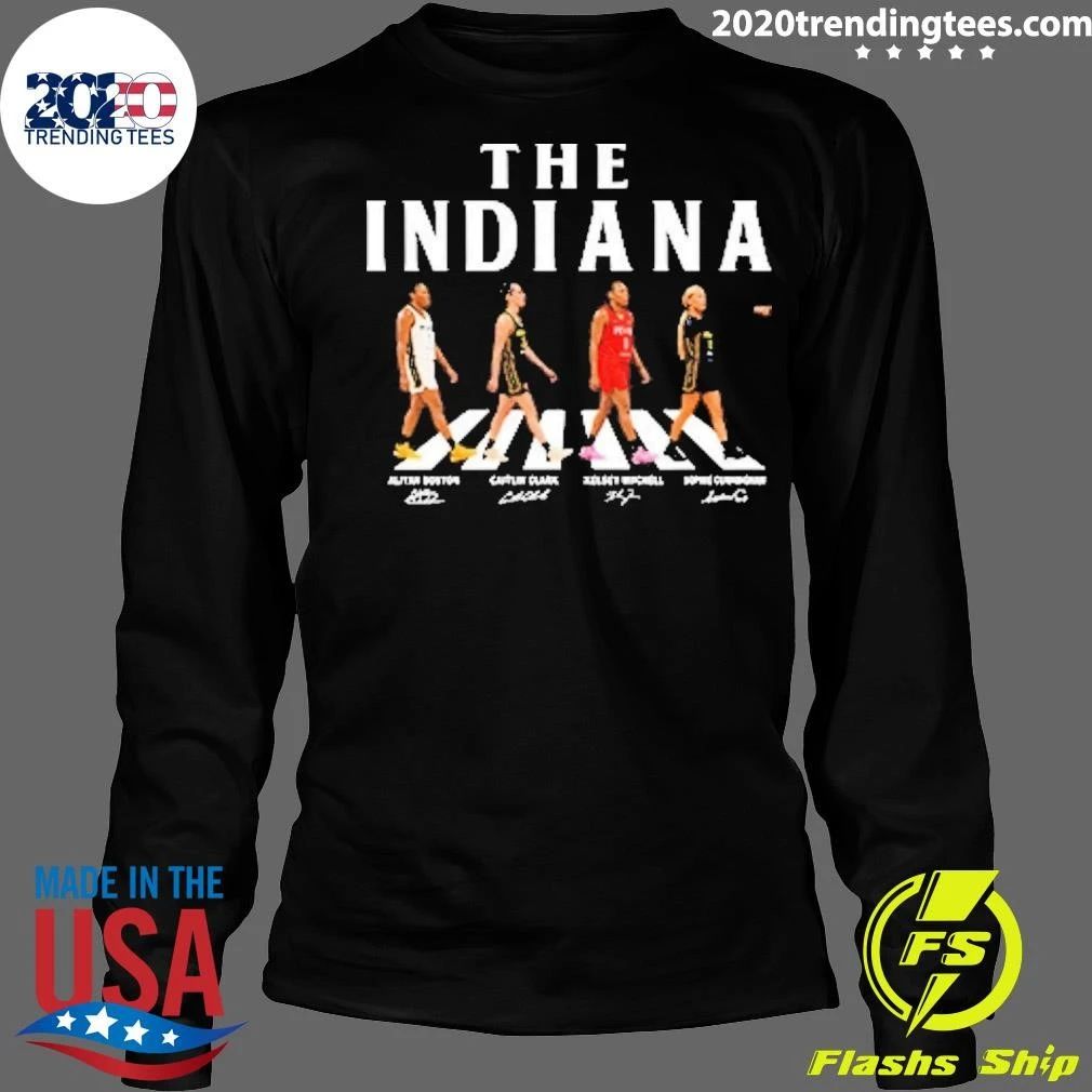 Caitlin Clark Aliyah Boston Sophie Cunningham Kelsey Mitchell Indiana Fever Walking Road Signature Shirt
