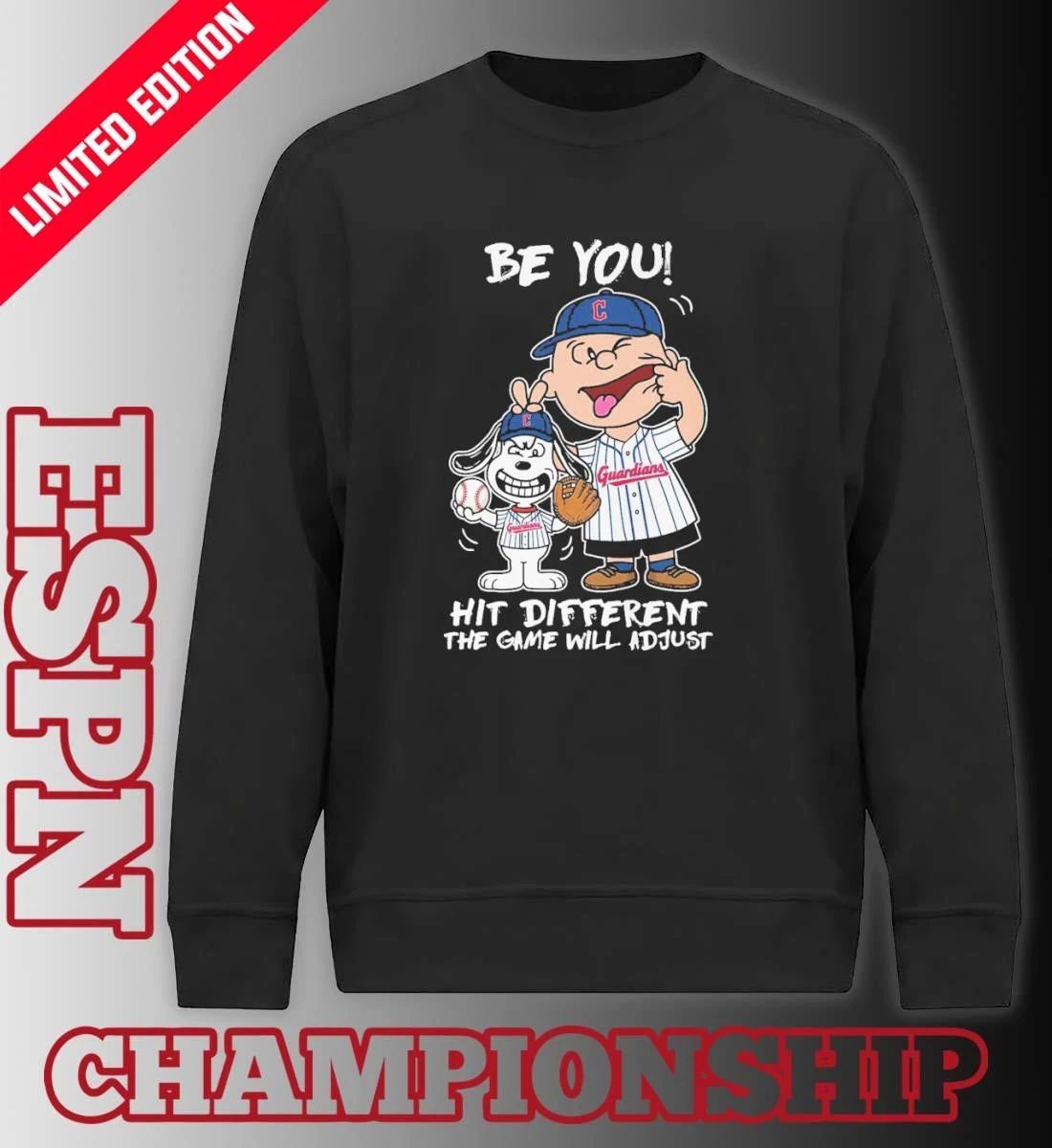 The Peanuts X Cleveland Guardians Be You Hit Different The Game Will Adjust Shirt