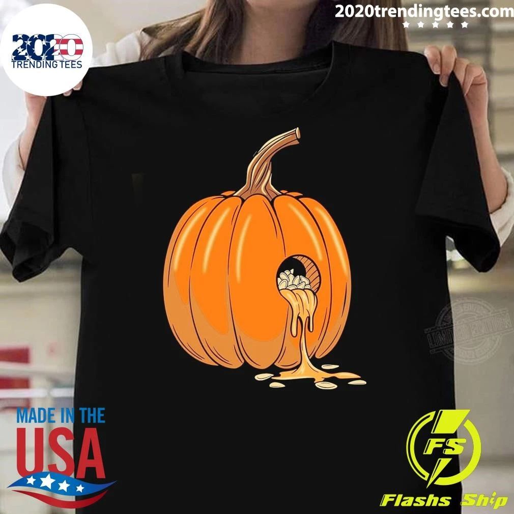 Gourdy Hole Halloween Tee Shirt