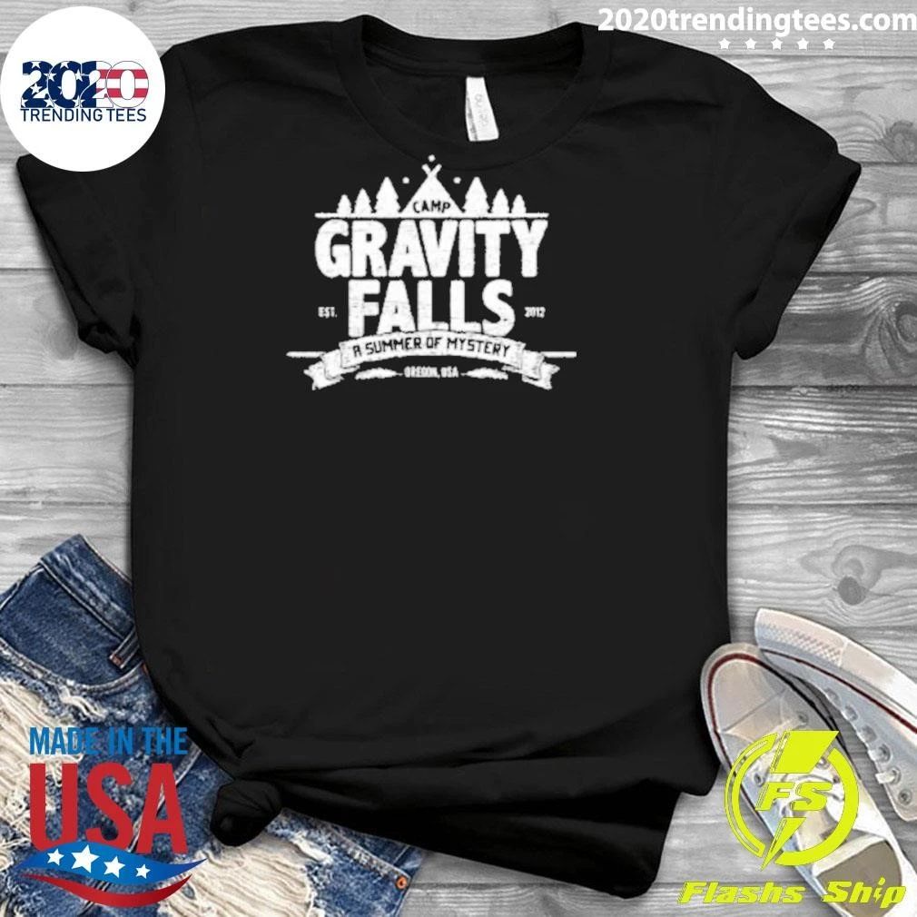 Camp Gravity Falls A Summer of Mystery Drecon, USA Est. 2012 Shirt