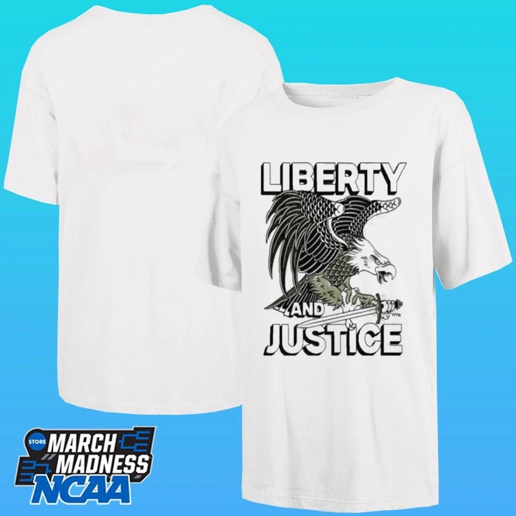 Liberty And Justice American Eagle Vintage Shirt