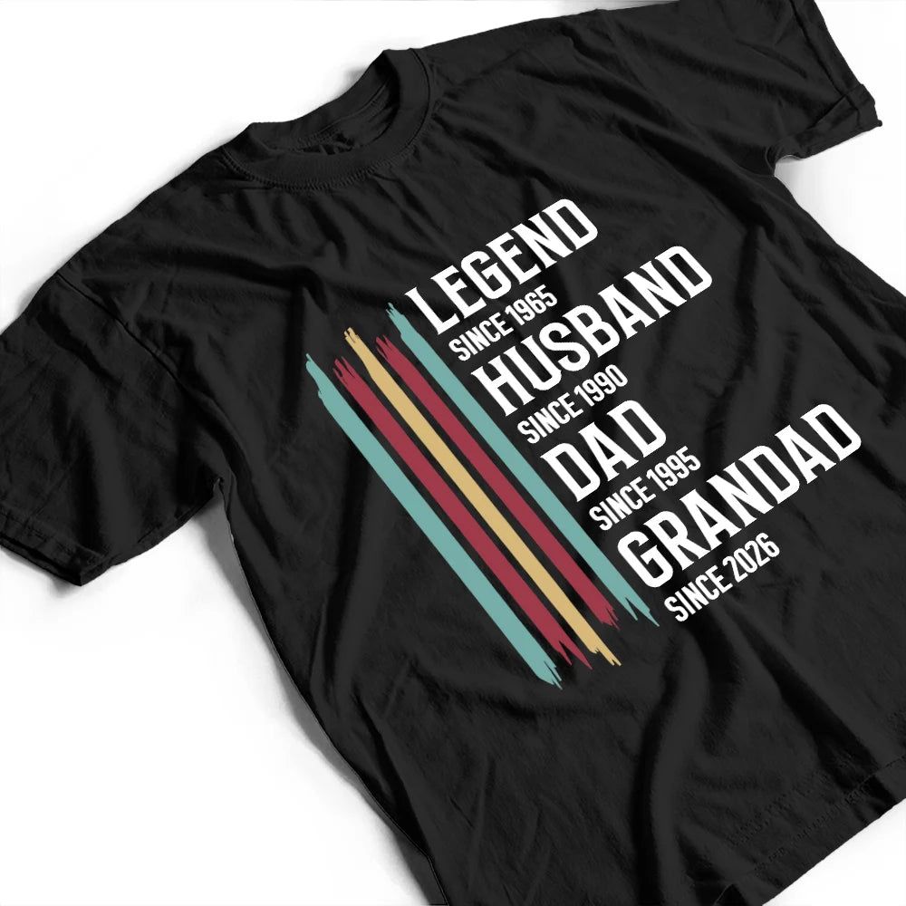 The Original Legend Legend Husband Daddy Grandpa - Personalized T Shirt