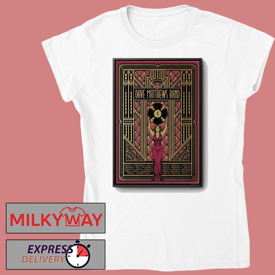 LIMITED 2026 POSTER Dave Matthews Band TOUR shirt