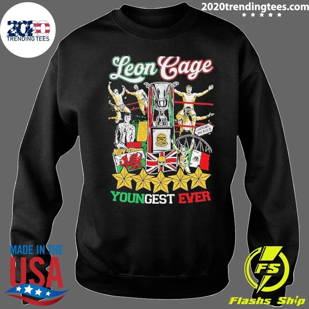 Leon Cage Cmll Wrestling Champion Commemorative Leon Cage Youngest Ever Shirt