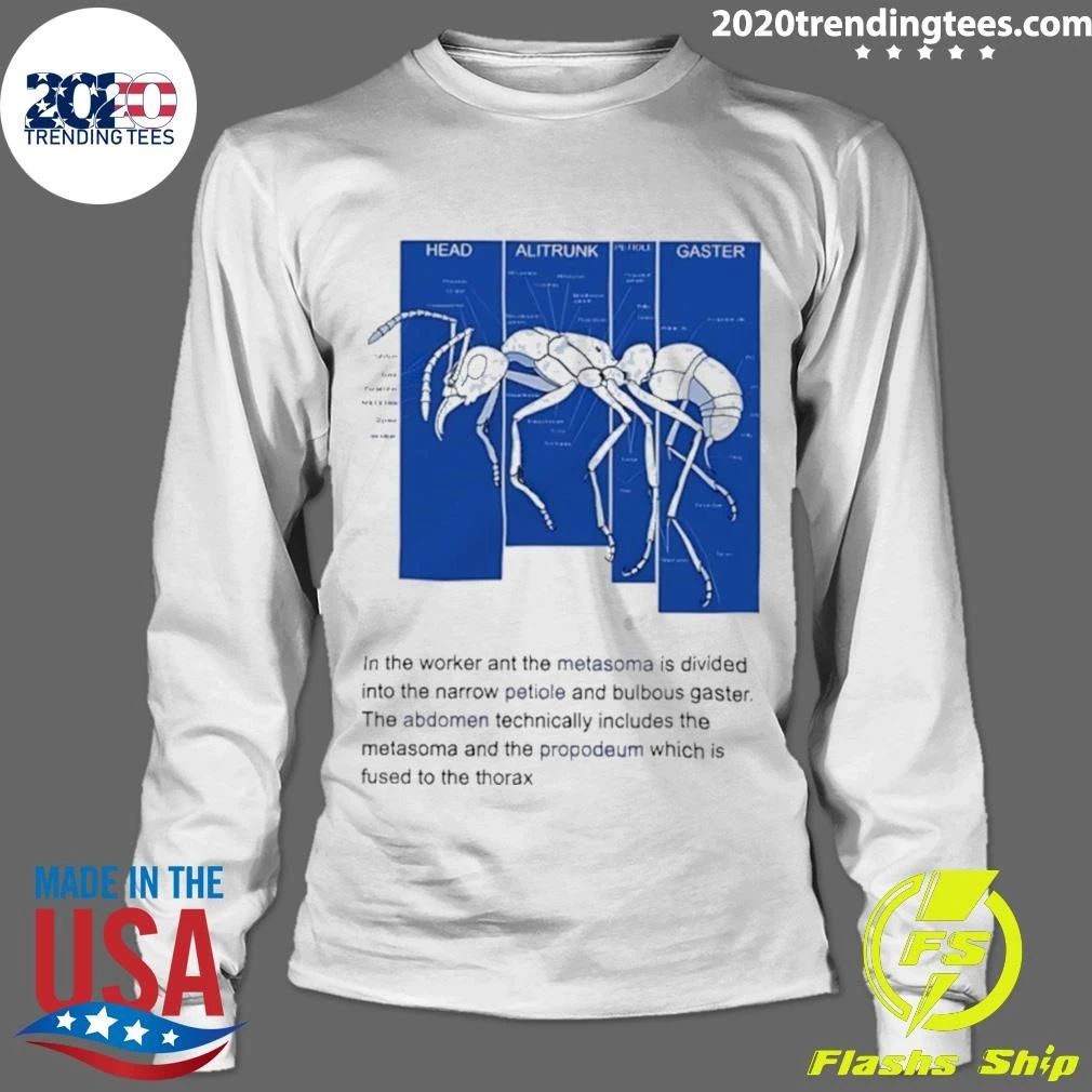 Ant Anatomy Diagram Entomology Biology Shirt