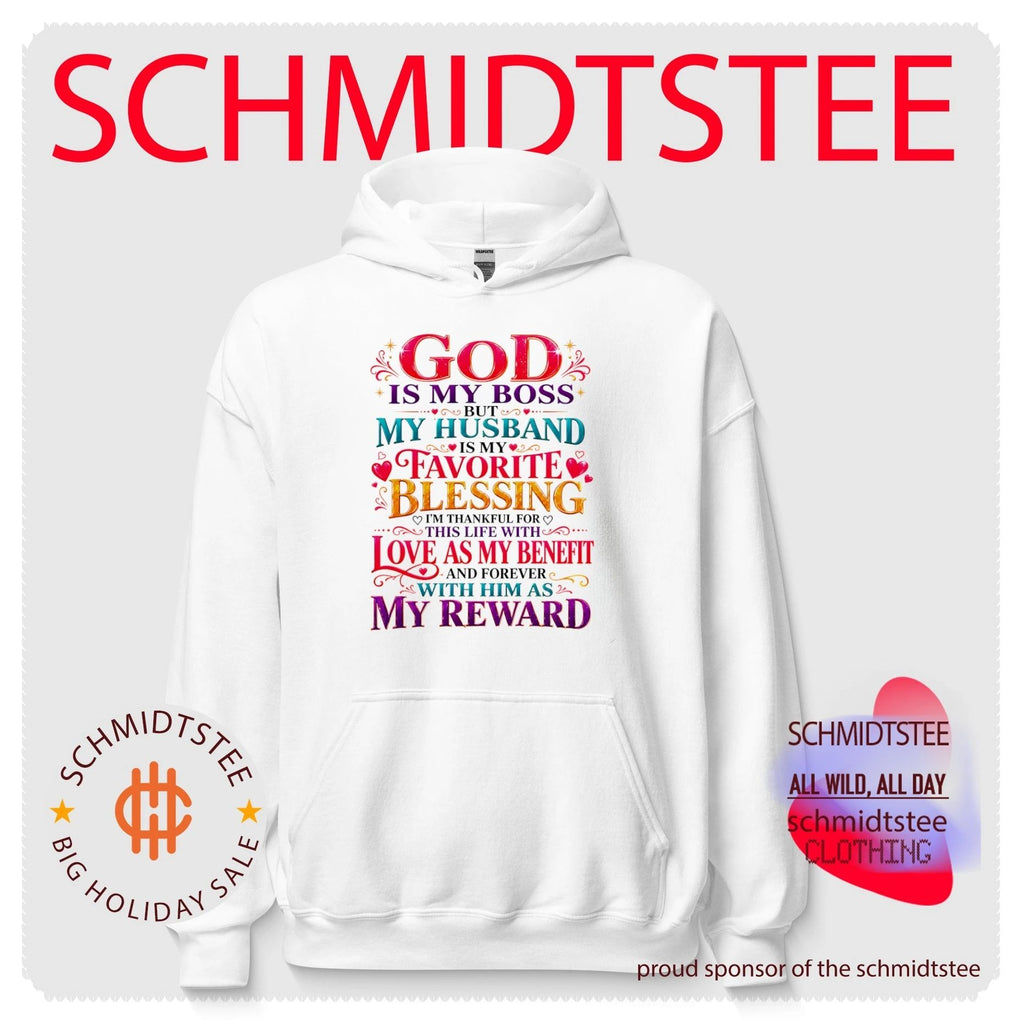 God is my boss but my husband is my favorite blessing I’m thankful for this life shirt