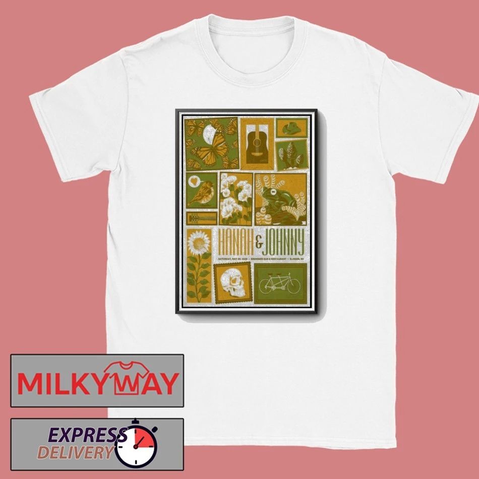 LIMITED May 30 2026 Hanah & Johnny Slinger, WI Poster TOUR shirt