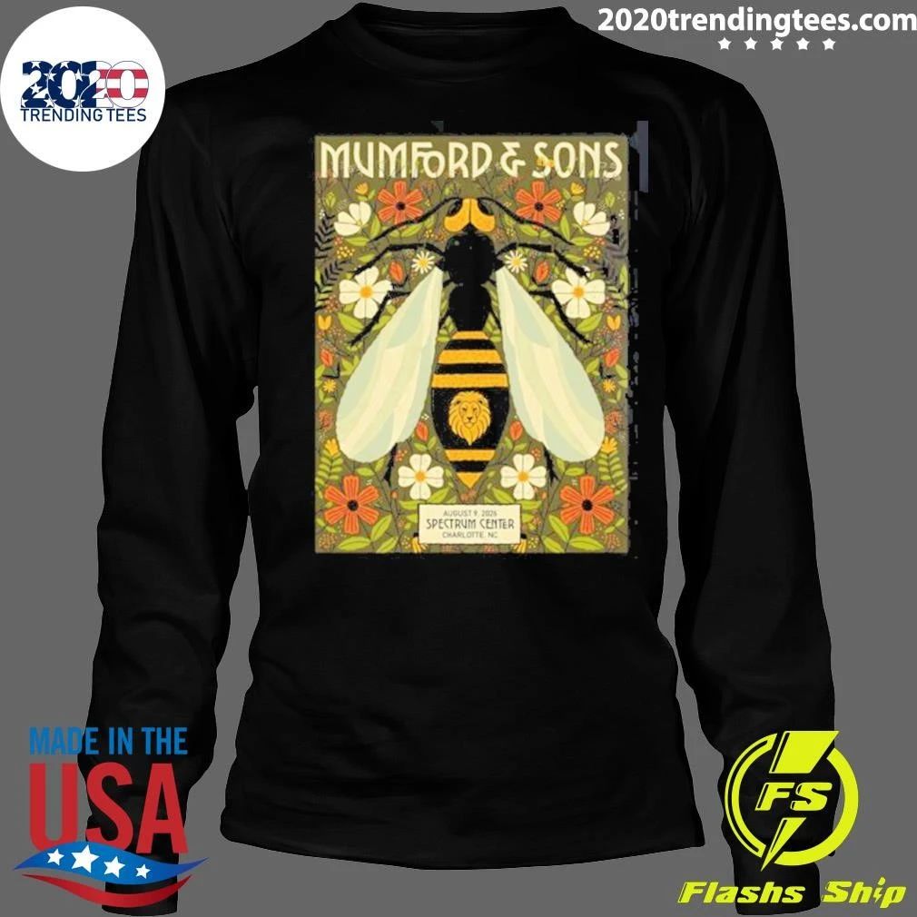 Mumford And Sons Charlotte NC At Spectrum Center On August 9 2026 Shirt