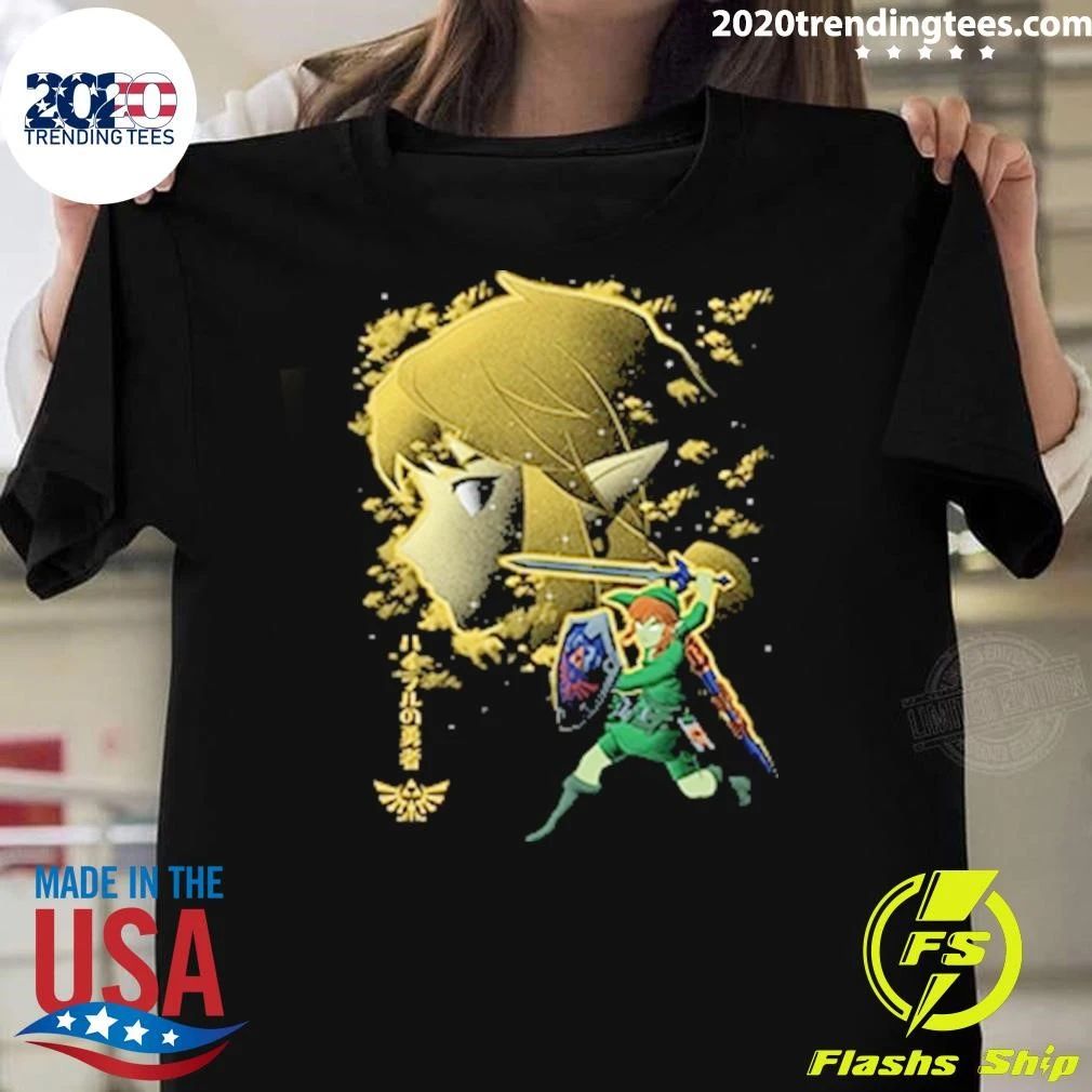 Hero of Hyrule Night Sky Line Art Shirt