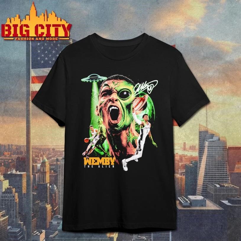 Victor Wembanyama Wemby The Alien Signature Graphic Shirt