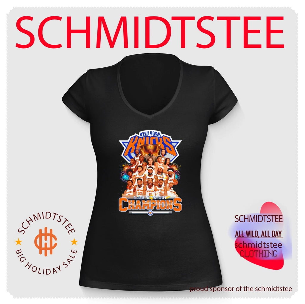New York Knicks 2026 NBA Cup Champions all team caricature shirt