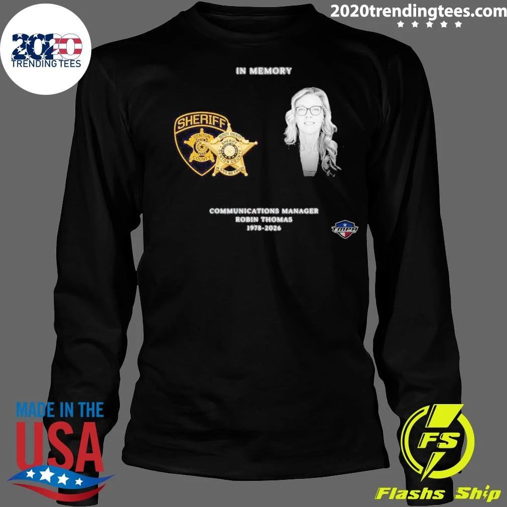 In Memory Communications Manager Robin Thomas 1978-2026 Shirt