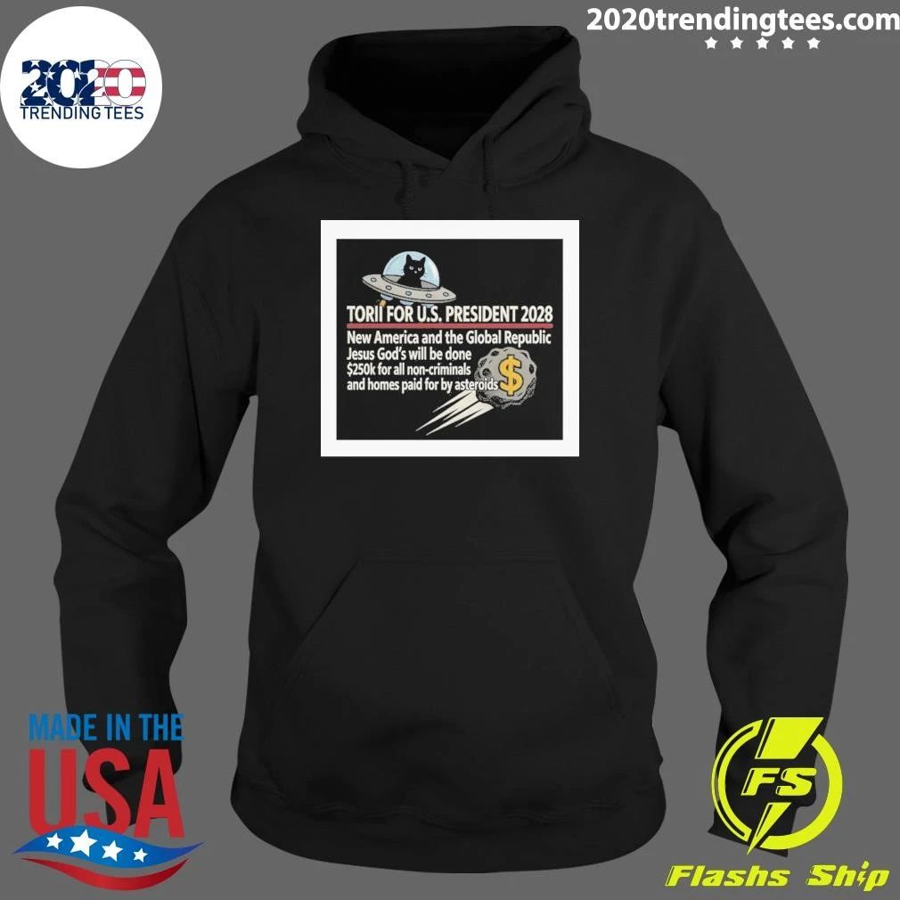 Torii for U.S. President 2028 Campaign Tee Shirt