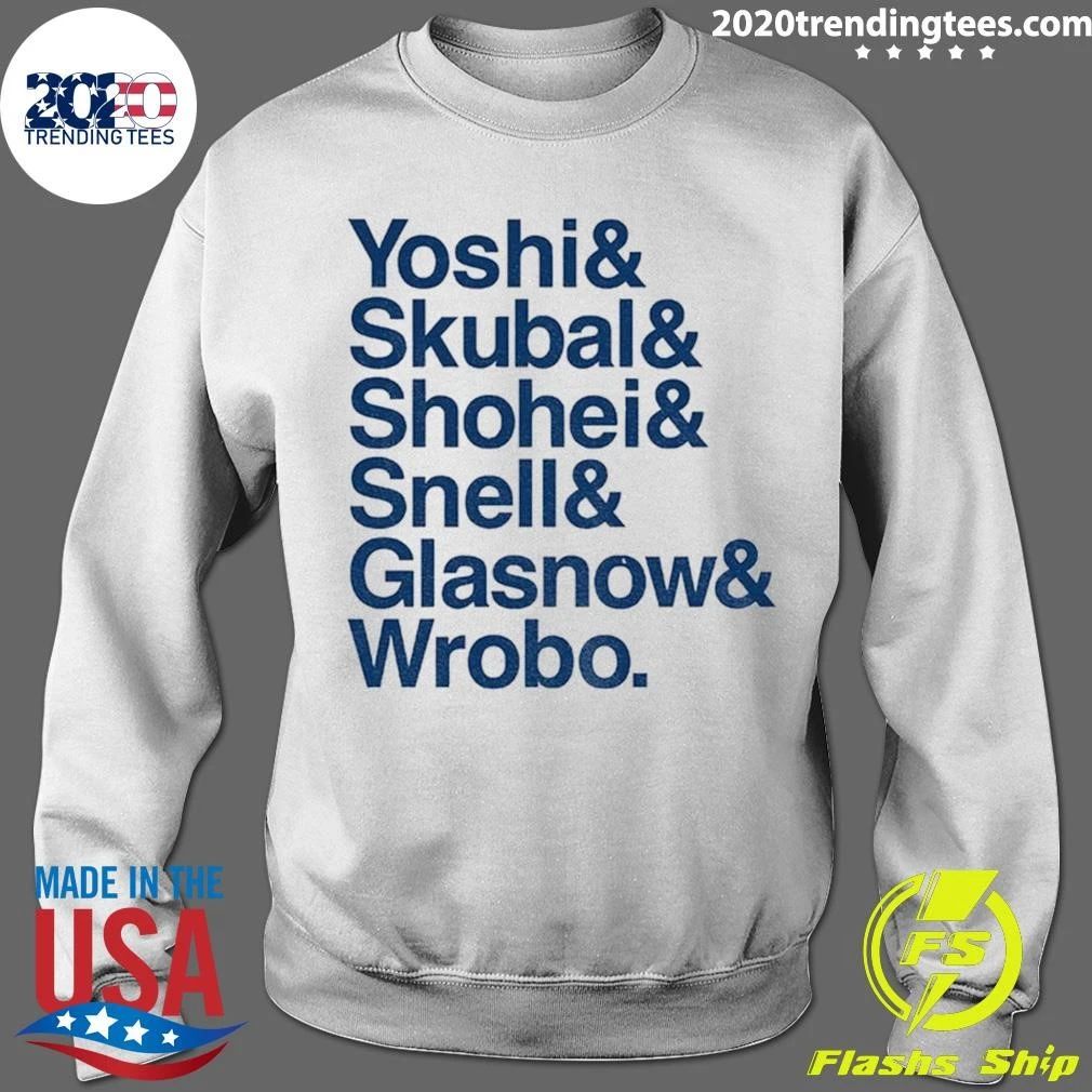 Yoshi Skubal Shohei Snell Glasnow Wrobo Los Angeles Dodgers Baseball Pitchers Ampersand Shirt