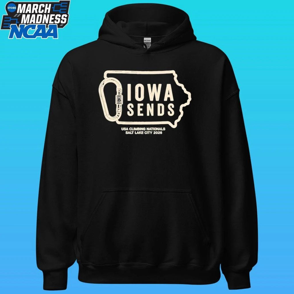 Climb Iowa Iowa Sends Usa Climbing Nationals Salt Lake City 2026 Shirt