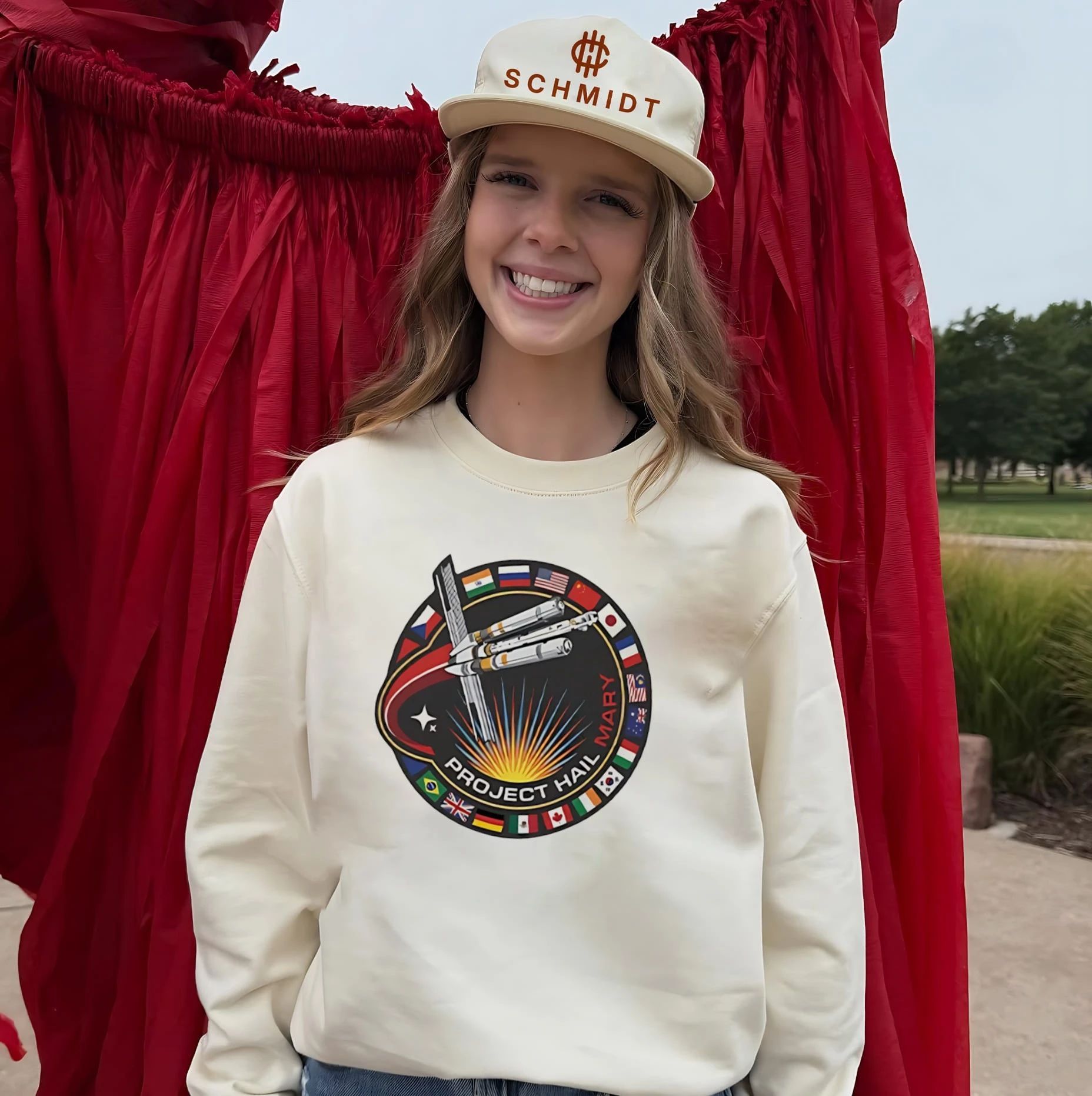 Project Hail Mary Mission Patch flag shirt