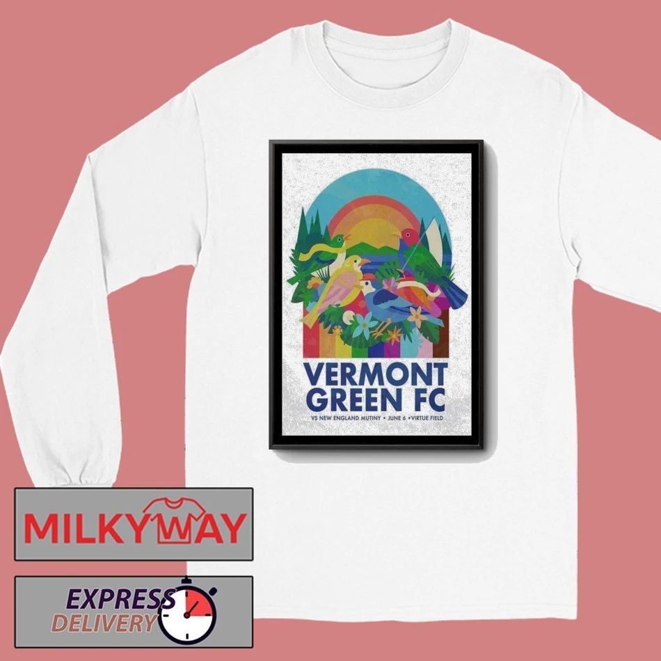 TOUR Jun 6 2026 Vermont Green FC vs. New England Mutiny Poster Virtue Field shirt