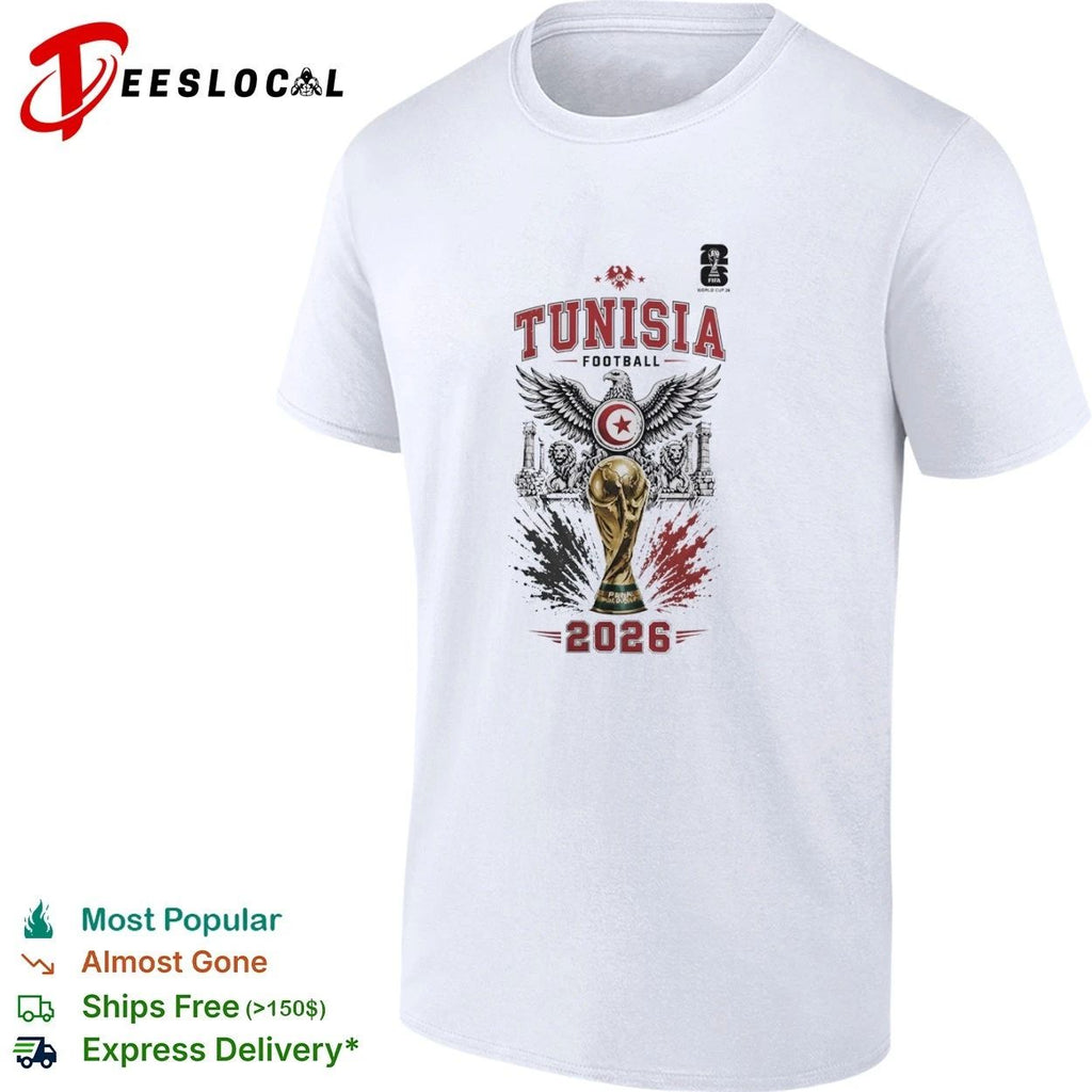 Tunisia Football World Cup 2026 Tunisian soccer T-shirt