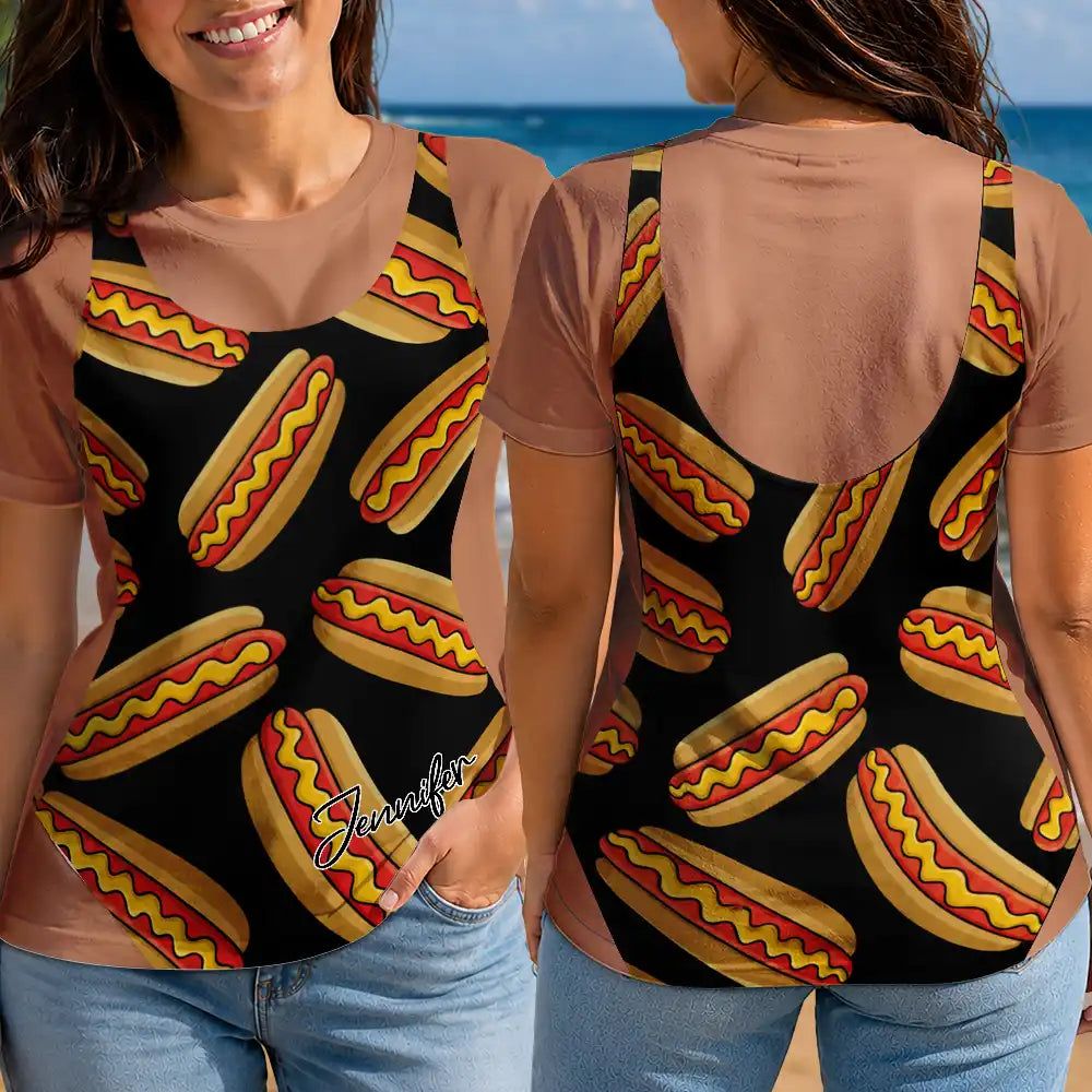 3D Funny Body Food Bikini - Personalized Full Print T Shirt